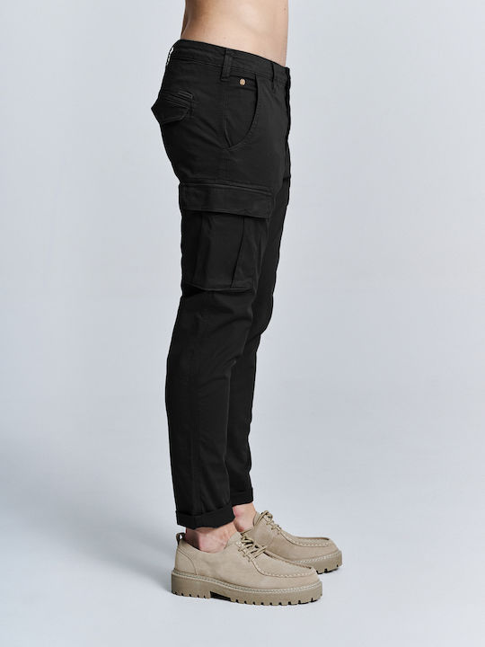 Staff River Herrenhose Cargo Elastisch Black