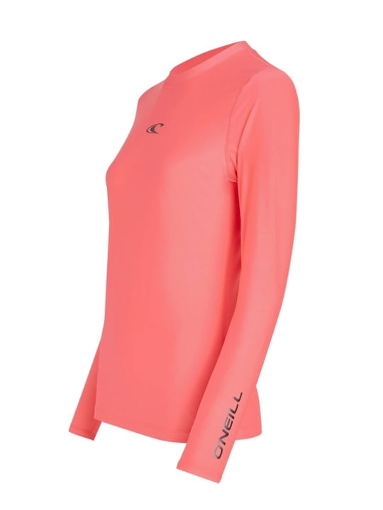 O'neill Women's Long Sleeve Sun Protection Shirt Pink