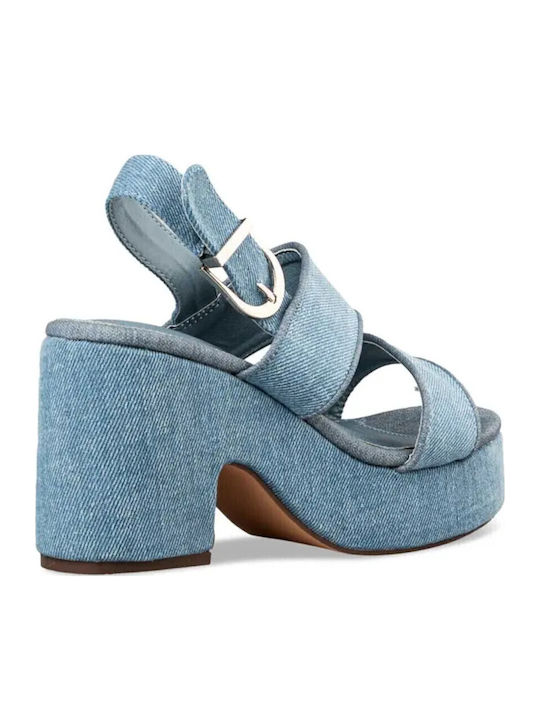 Fabric Sandals Blue