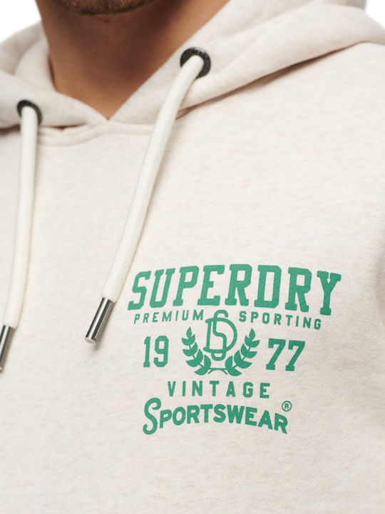 Superdry Athletic Script Men's Sweatshirt Jacket Oaty Marl