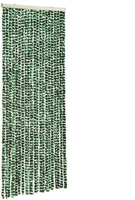 vidaXL Κουρτίνα Πόρτας από Ύφασμα Πράσινη 100x230cm 377386
