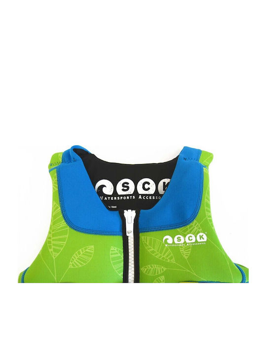SCK Kids Life Jacket for Water Sports Green