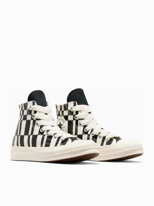 Chuck 70 Checkered Γυναικεία Flatforms Μποτάκια Egret / Black