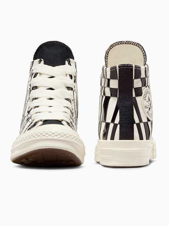 Chuck 70 Checkered Γυναικεία Flatforms Μποτάκια Egret / Black