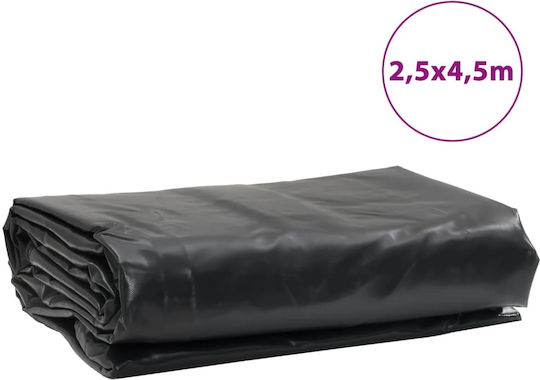 vidaXL Waterproof Tarpaulin 650gr/m² 4.5x2.5m. Heavy Duty Gray