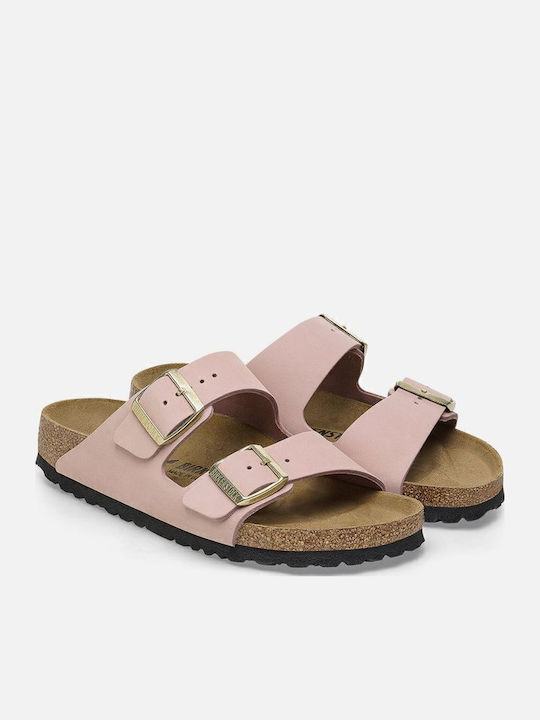 Bs Classic Arizona Sandale De Damă Din Piele Roz Îngust Fit