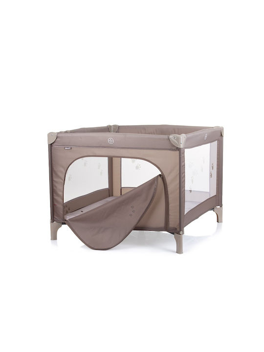 Chipolino Pop Up Laufstall mit Matratze Tiger Beige 100x100cm