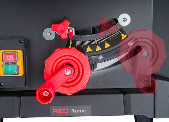 Red Technic Banc de tăiere cu Putere 2000W, Disc de tăiere cu Diametru 87mm & Viteză de tăiere 4800rpm