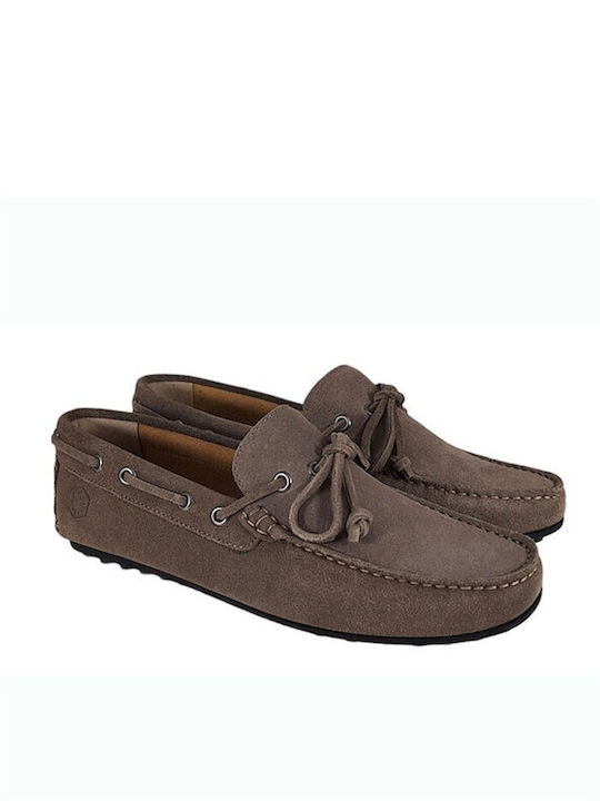 Lumberjack Drive Suede Ανδρικά Μοκασίνια σε Καφέ Χρώμα