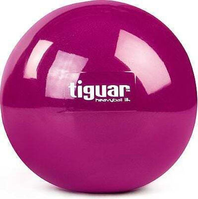 Tiguar Heavy Ball 2x Übungsbälle Tonen 11cm, 1kg in Lila Farbe