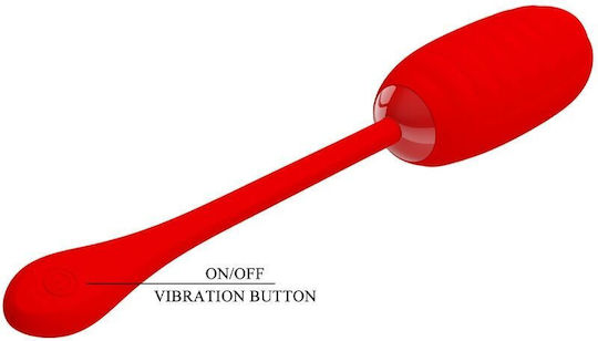 Pretty Love Kirk Rechargeable Vibrating Egg Red