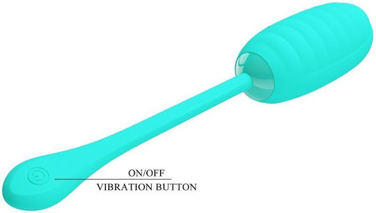 Pretty Love Kirk Rechargeable Vibrating Egg Aqua Green