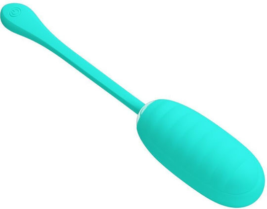 Pretty Love Kirk Rechargeable Vibrating Egg Aqua Green