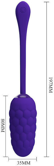 Pretty Love Vibro-Ei lila wiederaufladbar Marine Textur