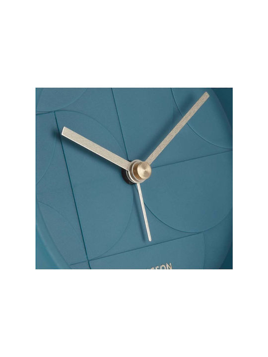 Karlsson Tischuhr mit Wecker Marineblau KA5949DB