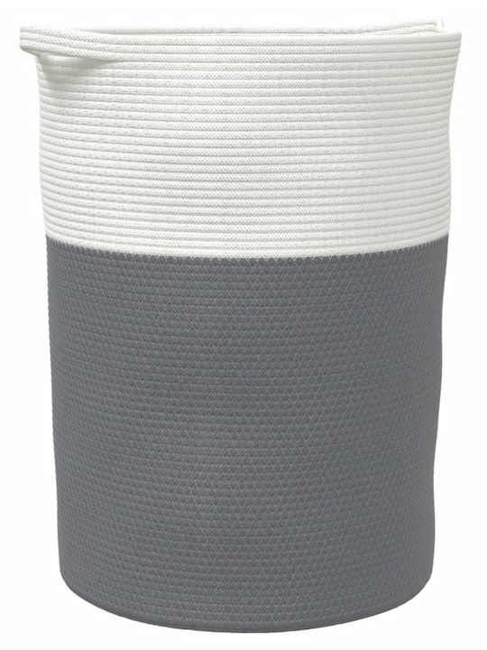 vidaXL Καλάθι Αποθήκευσης Υφασμάτινο Γκρι 49x49x65cm