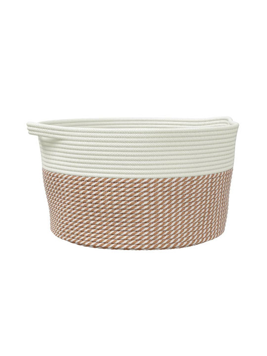 vidaXL Καλάθι Αποθήκευσης Υφασμάτινο Καφέ 40x40x25cm