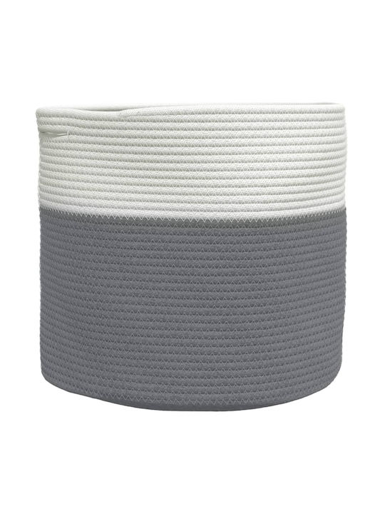 vidaXL Καλάθι Αποθήκευσης Υφασμάτινο Γκρι 40x40x35cm