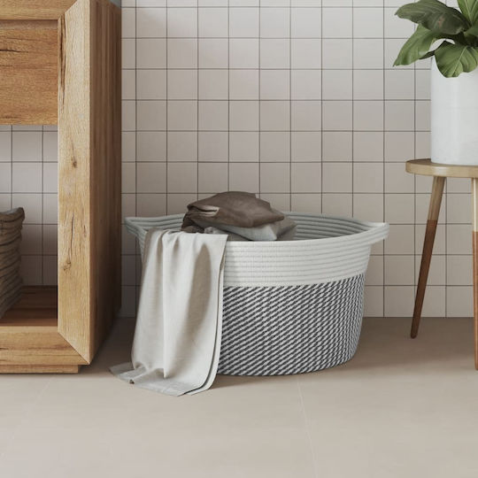 vidaXL Кошница за съхранение Текстил Сив 40x40x25см 1бр