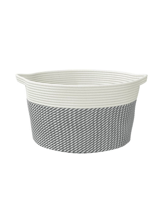 vidaXL Καλάθι Αποθήκευσης Υφασμάτινο Γκρι 40x40x25cm