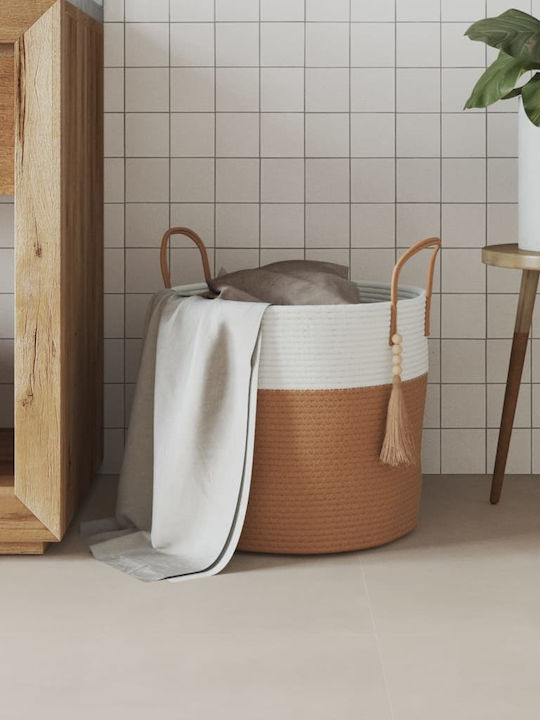 vidaXL Καλάθι Αποθήκευσης Υφασμάτινο Καφέ 40x40x35cm