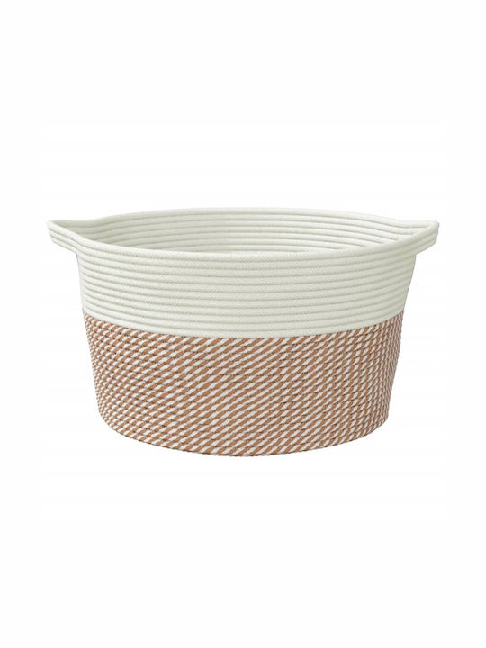 vidaXL Καλάθι Αποθήκευσης Υφασμάτινο Καφέ 40x40x25cm