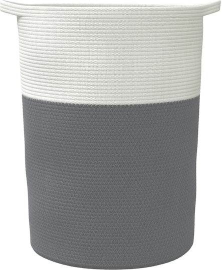 vidaXL Кошница за съхранение Текстил Сив 49x49x65см 1бр