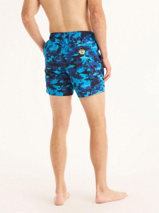 Nautica Herren Badebekleidung Shorts Blue Tarnfarben