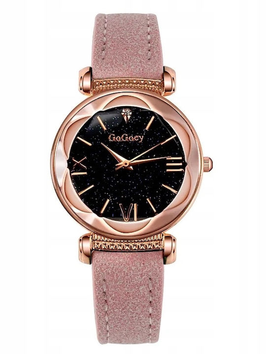 Damen Uhr mit Beige Stoffarmband