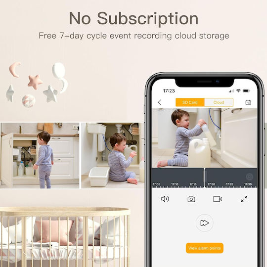 Arenti IN1Q IP Cameră de Supraveghere Wi-Fi Full HD+ 4MP cu Comunicare Bidirecțională