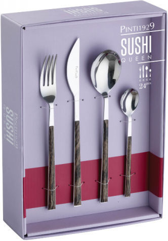 Pintinox Cutlery Set Stainless Brown 24pcs