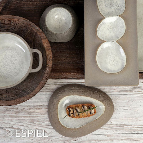 Espiel Spirit Keramik Ordnungshüter 3 Schlitze Beige W31.8xL15.8xH2.2cm 1Stück