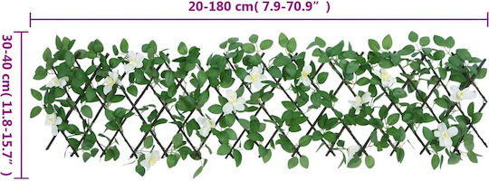 Garden Trellis made of Wood in Green Colour 180x30cm