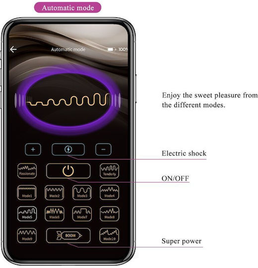 Pretty Love Jefferson App Controlled Anal Plug Purple