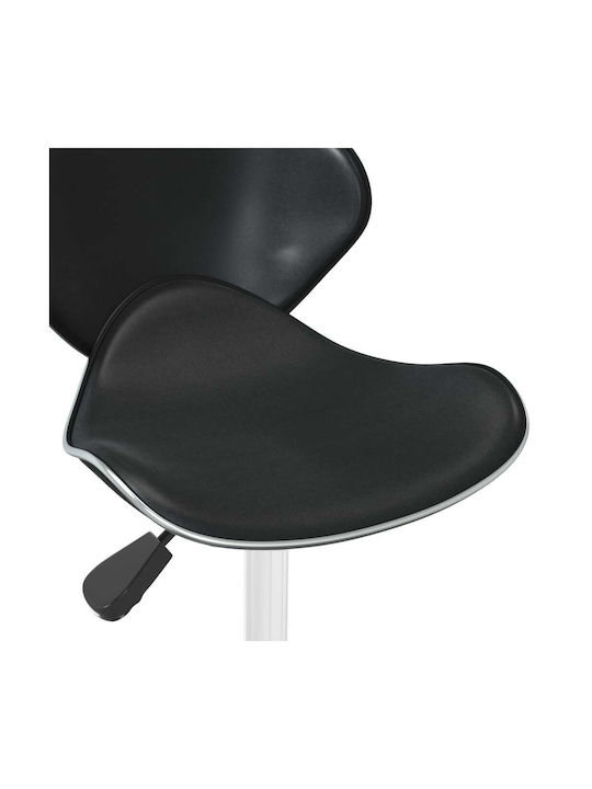 Stool Bar with Adjustable Height Black 45.5x45x61-76cm