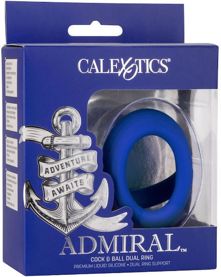 Admiral Cock Ball Doppelring Blau