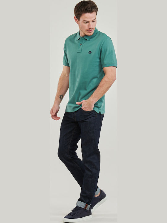 Pique Polo T-shirt Petrol Blue