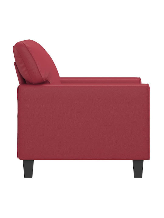 Armchair from Leatherette Bordeaux 94x77x80cm