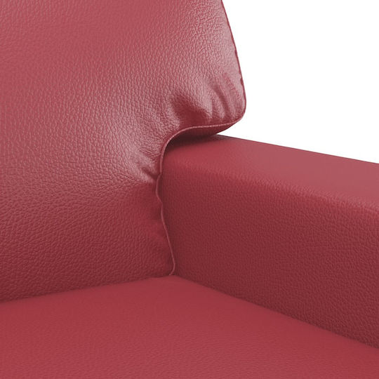 Sessel aus Kunstleder Bordeaux 94x77x80cm