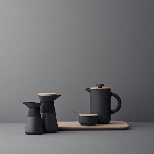 Stelton Ertone Filterkaffeemaschine Handbetrieb Rostfreier Stahl Schwarz 800ml