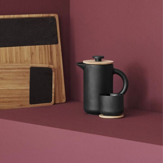 Stelton Ertone Filterkaffeemaschine Handbetrieb Rostfreier Stahl Schwarz 800ml