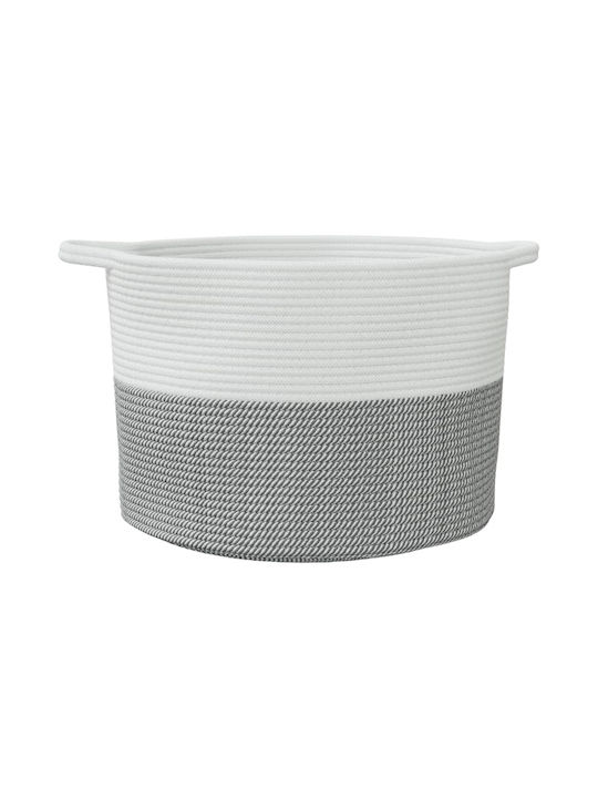 vidaXL Wäschekorb aus Stoff Faltbar 55x55x36cm Gray