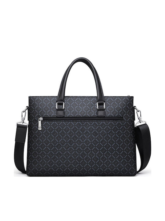 Leder Herrentasche Geldbörse Schwarz