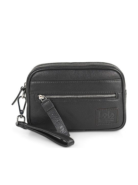 Leather Men's Bag Handbag Black