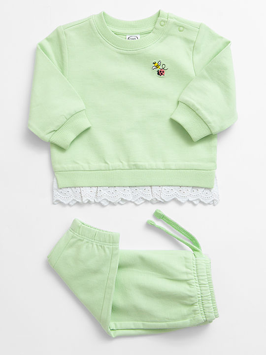 Cool Club Kids Sweatpants Set Green 2pcs