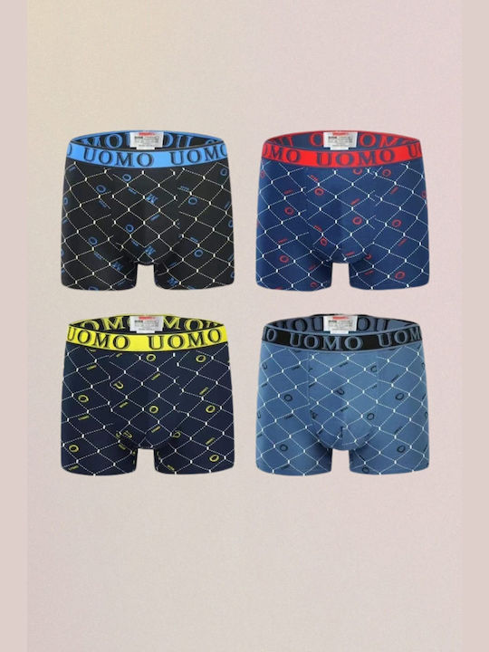 Ανδρικά Μποξεράκια Πολύχρωμο 4Pack