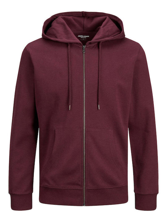 Jack & Jones Sweat Men's Sweatshirt Jacket with Hood Port Royale