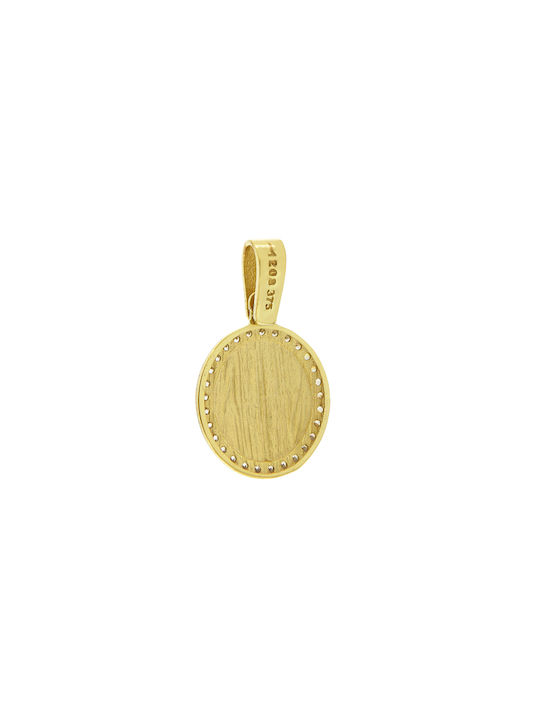 Pendant Kids Talisman Constantine from Gold 9K KF10042_Κ9