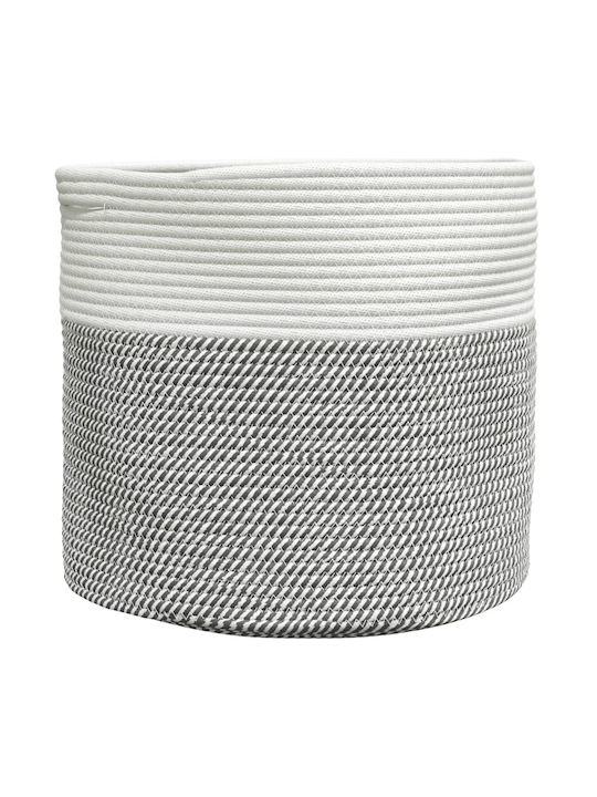 vidaXL Καλάθι Αποθήκευσης Υφασμάτινο Γκρι 40x40x35cm