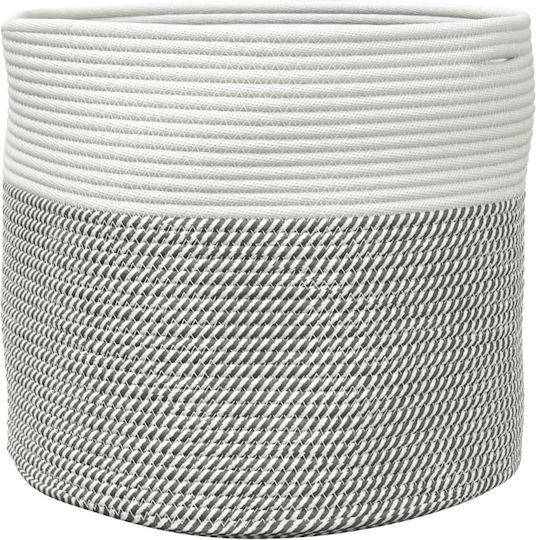 vidaXL Καλάθι Αποθήκευσης Υφασμάτινο Γκρι 40x40x35cm